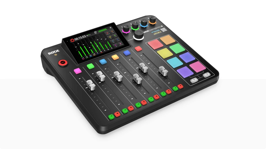 Rodecaster Pro II on a white background