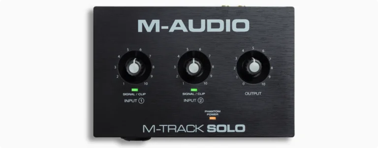 M-Audio M-Track Solo top view