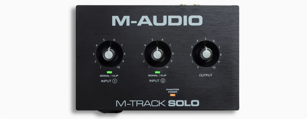 M-Audio M-Track Solo top view