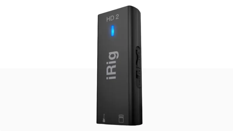 IK Multimedia iRig HD 2 angled view