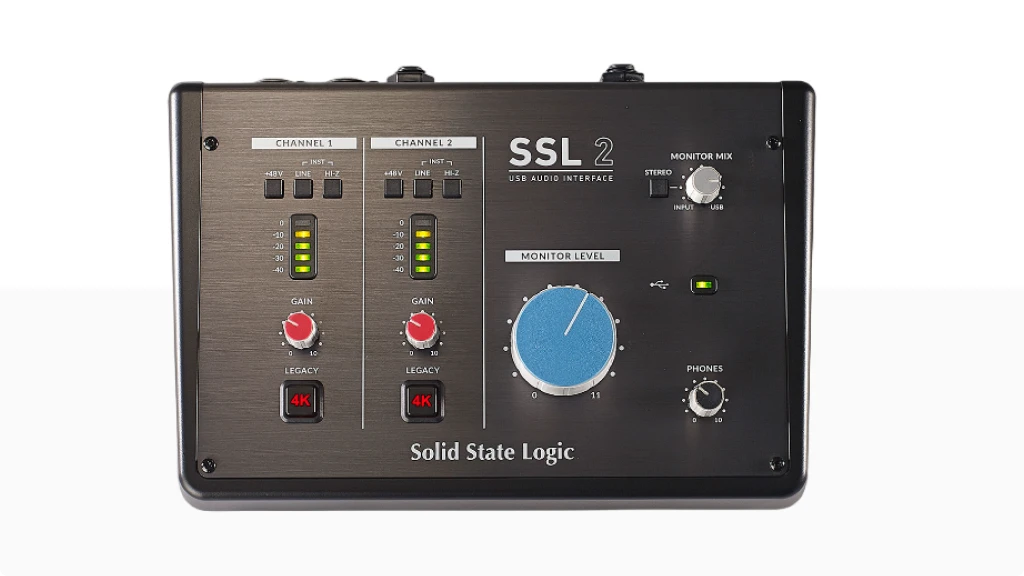 SSL+ Audio Interface top view