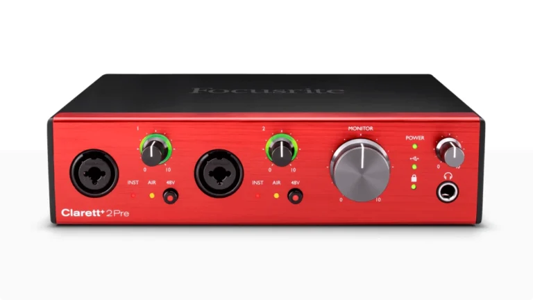 focusrite clarett+ 2pre audio interface