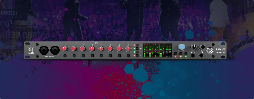 SSL 18 Audio Interface front view