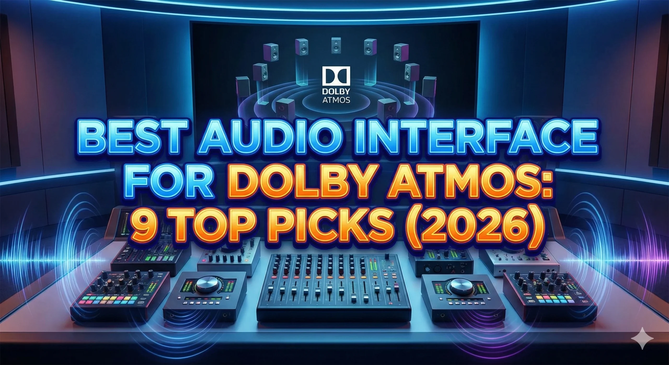 AI Generated cover image Best Audio Interface for Dolby Atmos: 9 Top Picks (2026)