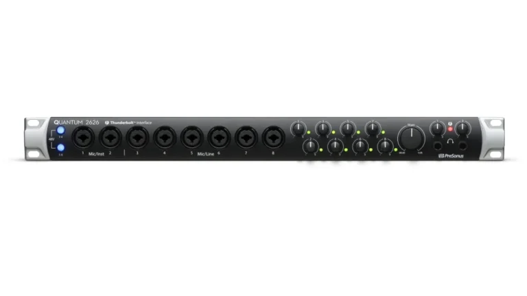 PreSonus Quantum 2626 audio interface on a white background