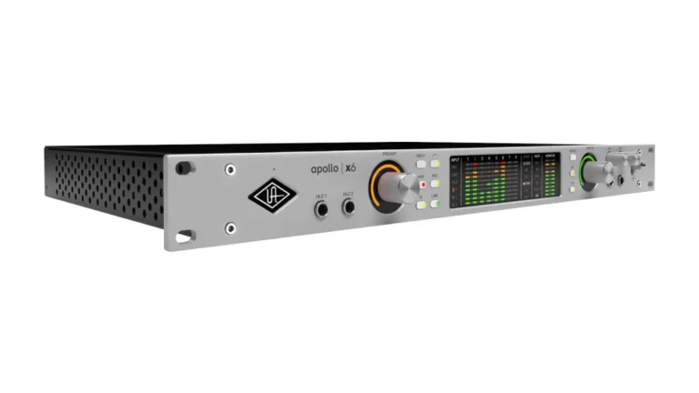 Universal Audio Apollo x6 Gen 2 audio interface on a white background