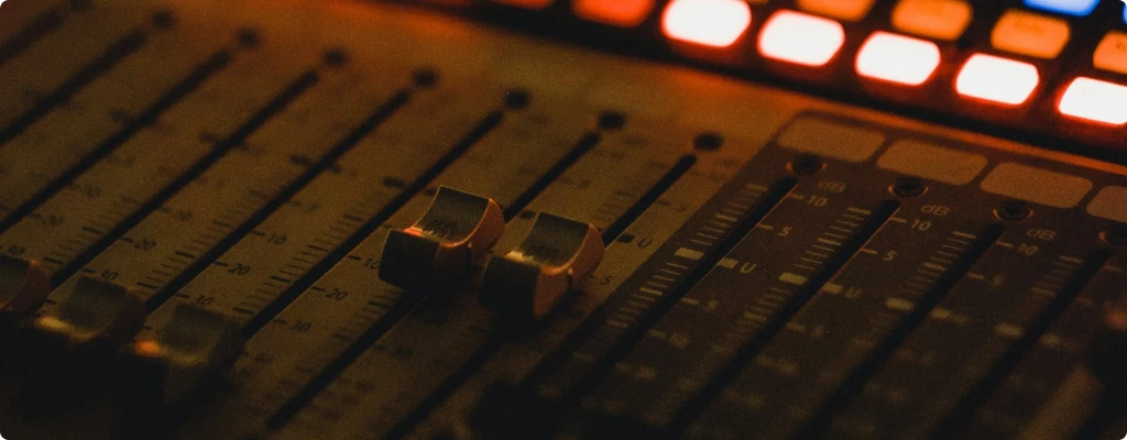 mixer lights close up