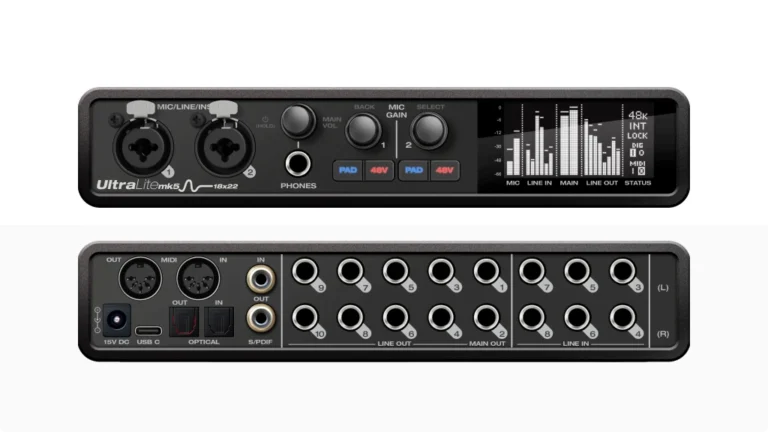 MOTU UltraLite Front and Back
