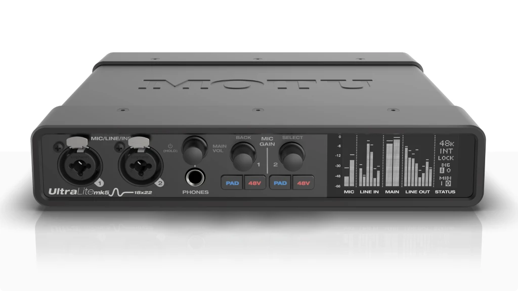 MOTU UltraLite angled