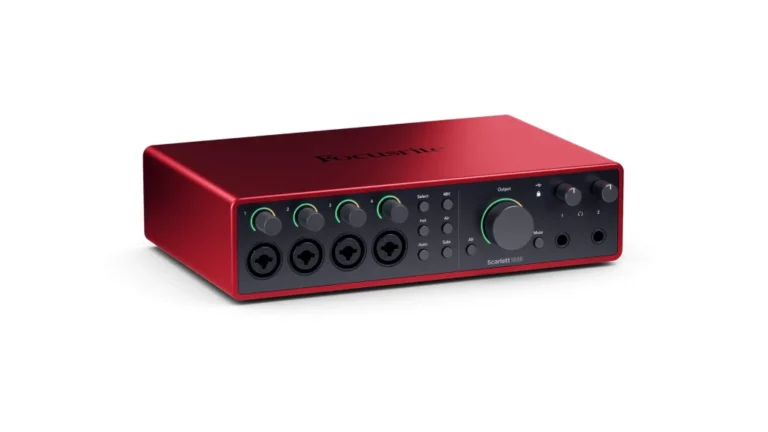 Focusrite Scarlett 18i16 4th Gen audio interface on a white background