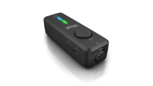 IK Multimedia iRig Pro I:O audio interface on a white background