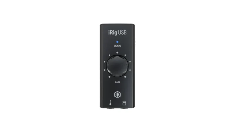IK Multimedia iRig USB front view on a white background